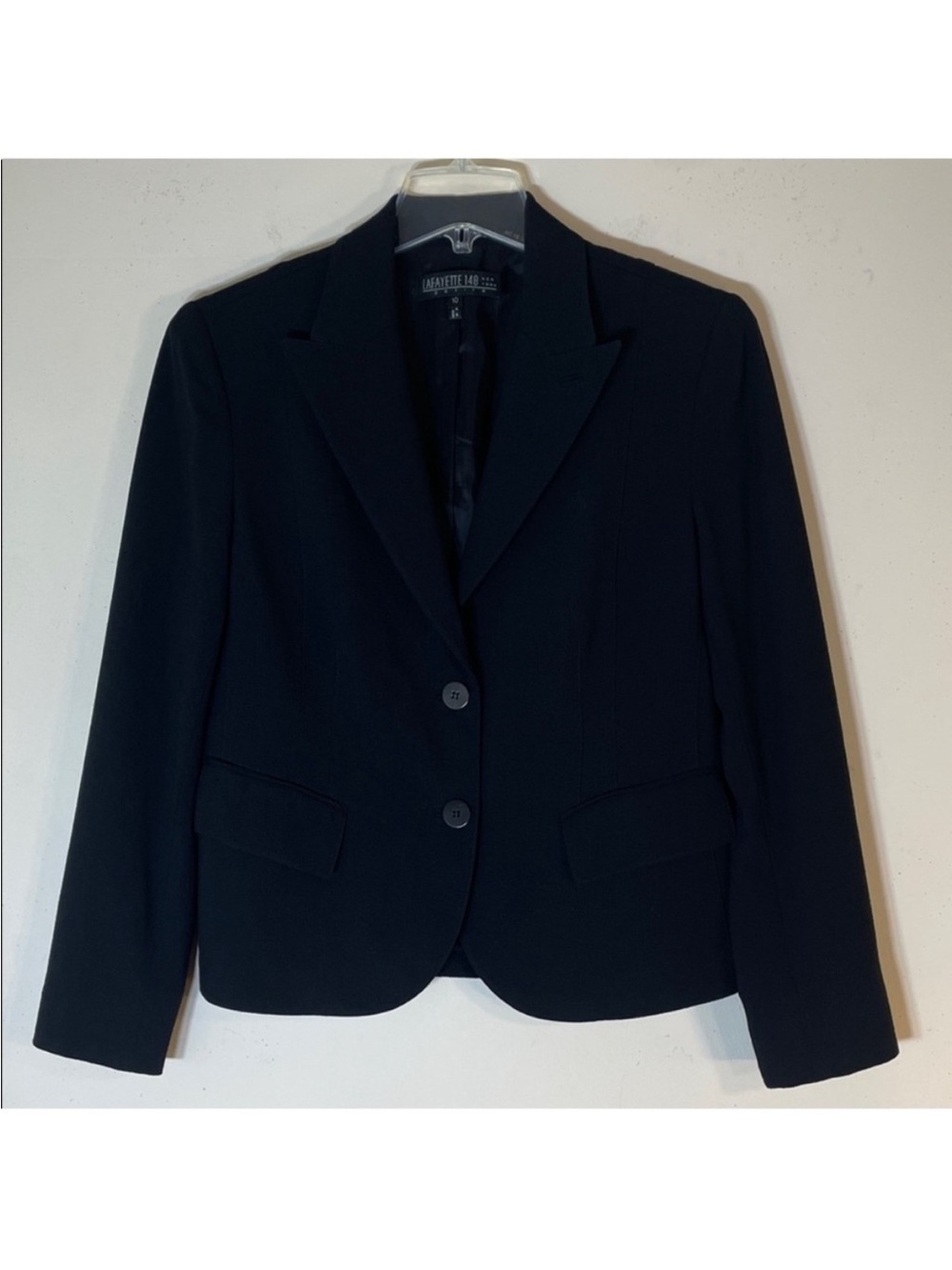 Lafayette 148 New York Black Two-Button Women's Blazer